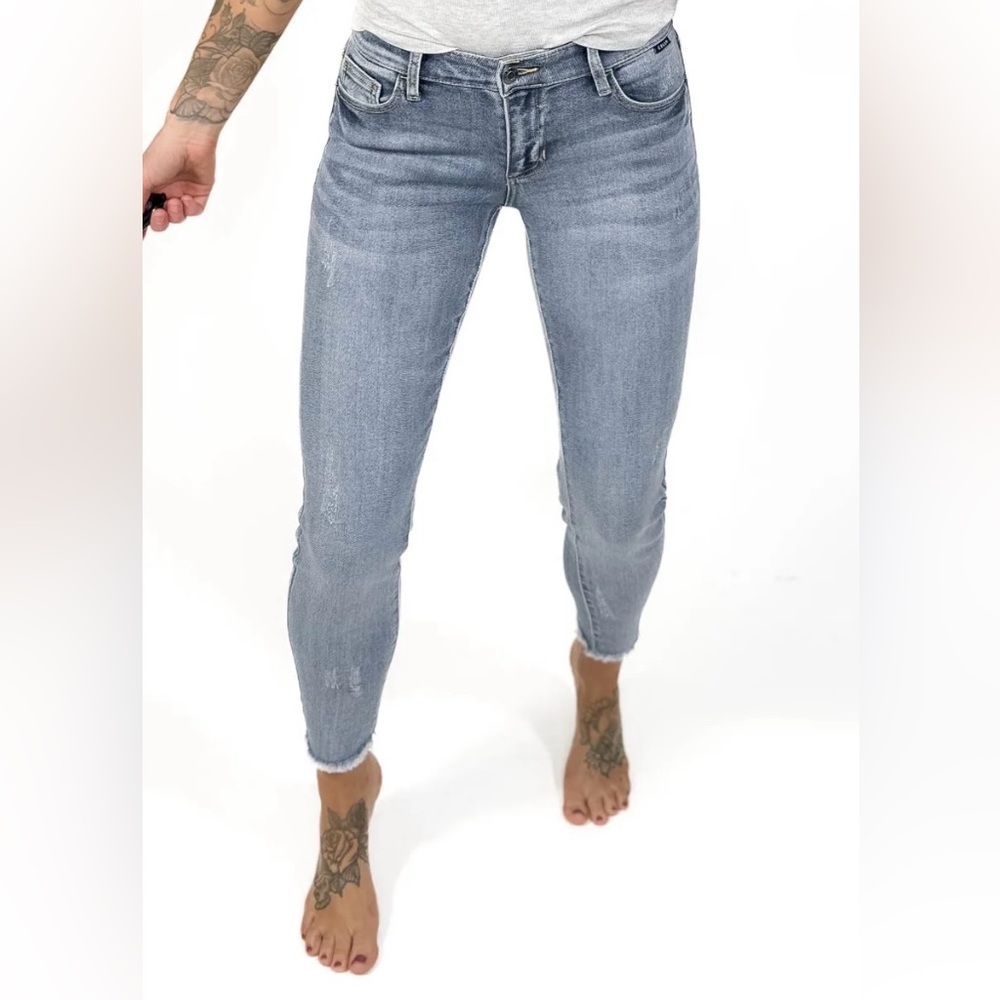 Cello Mid Rise Ankle Skinny Jeans